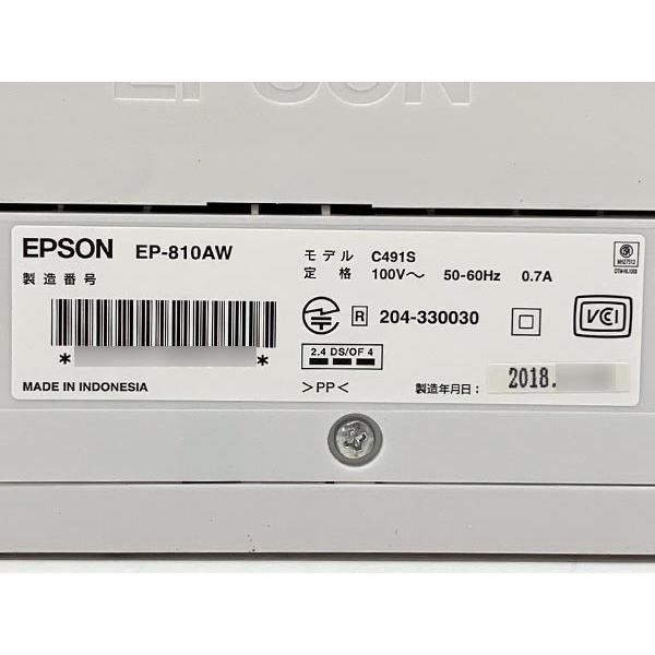 カラリオ □ 未接続 EPSON エプソン EP-810AW カラリオプリンター A4