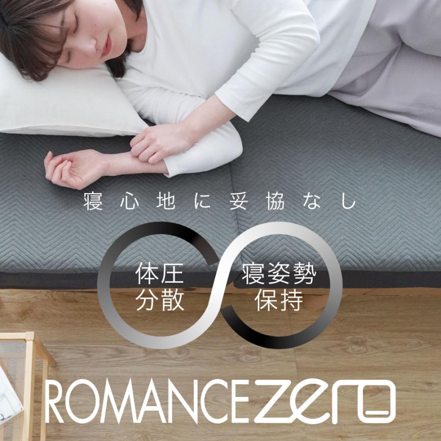体圧分散 マットレス 10cm 中反発 三つ折り 折りたたみ 腰痛 セミダブル 三つ折りマットレス 折りたたみマットレス 敷布団の画像