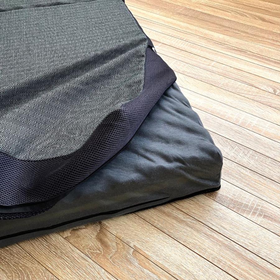 高反発 体圧分散 マットレス 9cm 中反発 三つ折り 折りたたみ 腰痛 セミダブル 三つ折りマットレス 折りたたみマットレス 敷布団_15