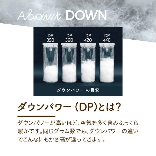 ロマンス小杉 公式 羽毛肌掛け布団 ダブル ノースポール ホワイトグース 95％ 綿100％ 立体キルト 日本製 肌布団 布団_5