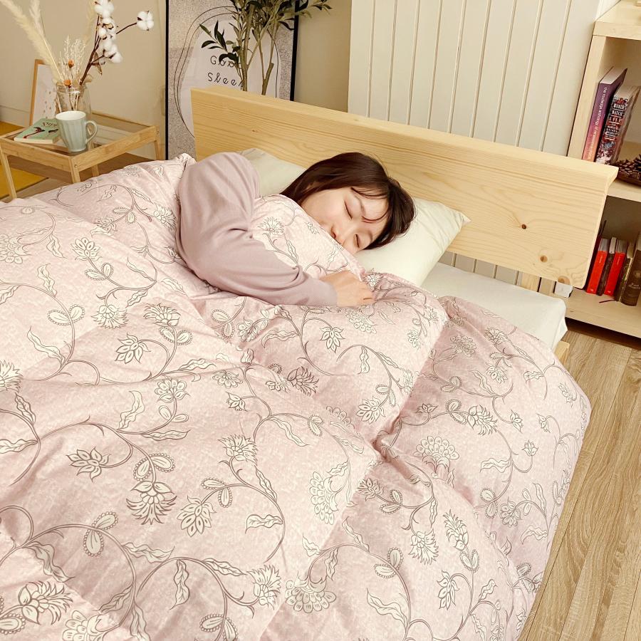 羽毛布団 シングル ダウン93％ 立体キルト 日本製 ロマンス小杉