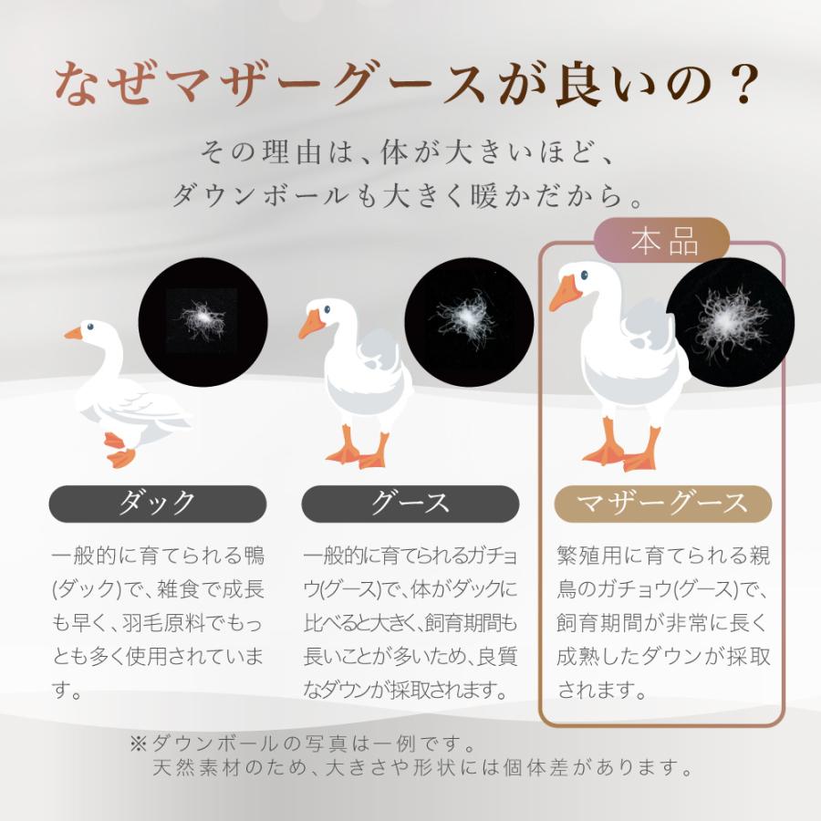 ロマンス小杉 爆買 羽毛布団 マザーグース 綿生地 ダウン93% 1.2kg