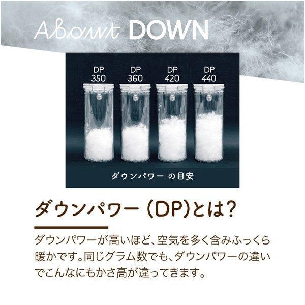 ロマンス小杉 2枚合わせ羽毛布団 ダブル 冬 ポーランドマザーホワイト
