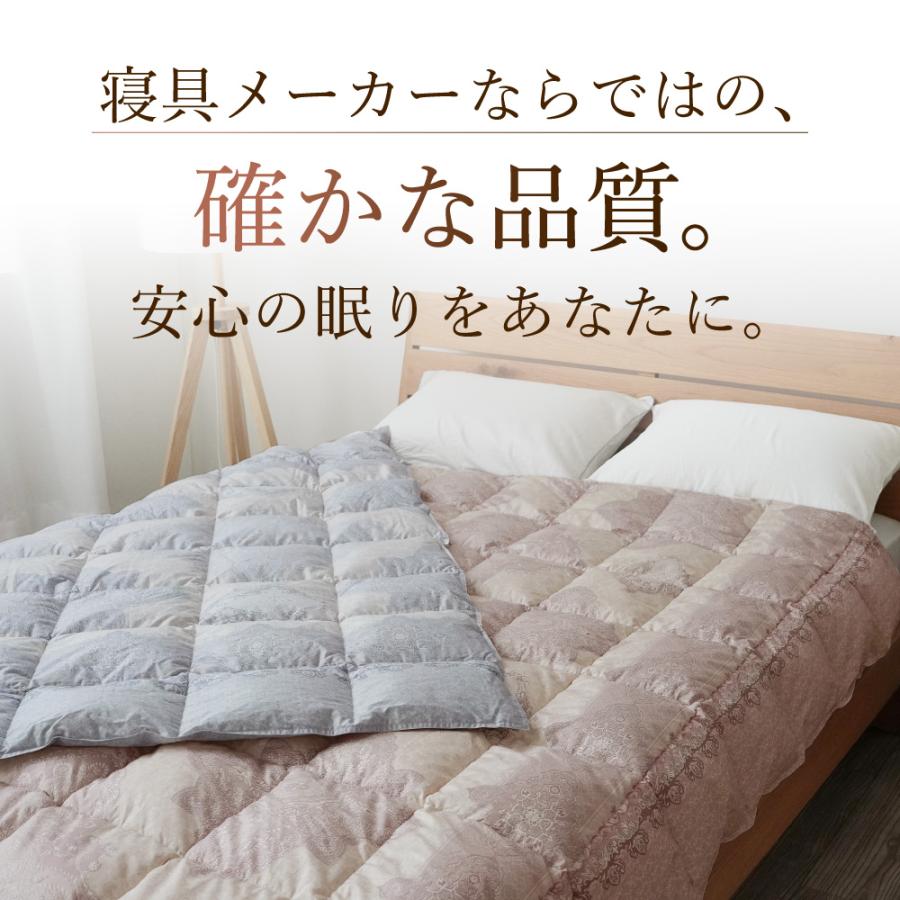 ロマンス小杉 羽毛掛けふとん ポーリッシュホワイトマザーグース98%(手