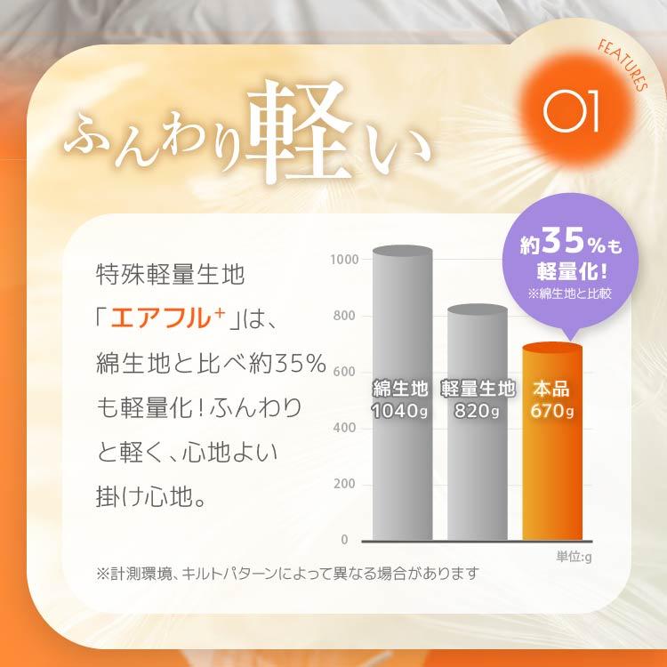 羽毛肌掛け布団 シングル マザーダウン95% 肌掛け羽毛布団 夏 洗える 軽量 日本製 DP440 羽根布団 ダウンケット 春 掛け布団 羽毛 肌掛け_8