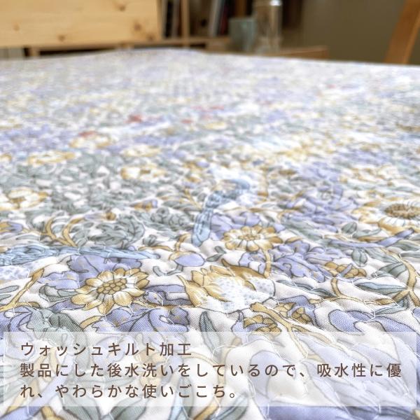 ロマンス小杉 いちご泥棒 ウィリアムモリス 敷きパッド セミダブル 綿