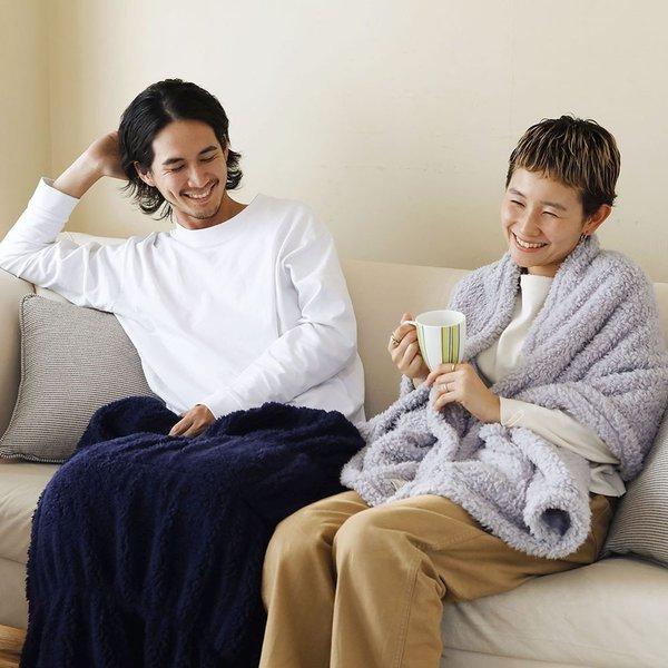 ロマンス小杉 2WAY ブランケット ふわふわ シープボア 吸湿発熱 ダブル