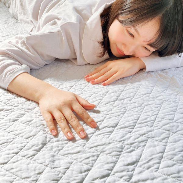 ロマンス小杉 敷きパッド 綿100％ セミダブル 吸水 晒し綿わた オール