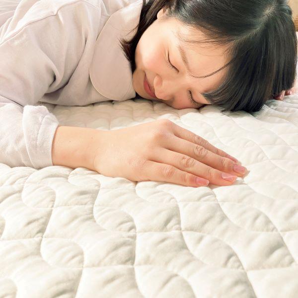 ロマンス小杉 敷きパッド ダブル 綿100 コットン100％ コットン敷き