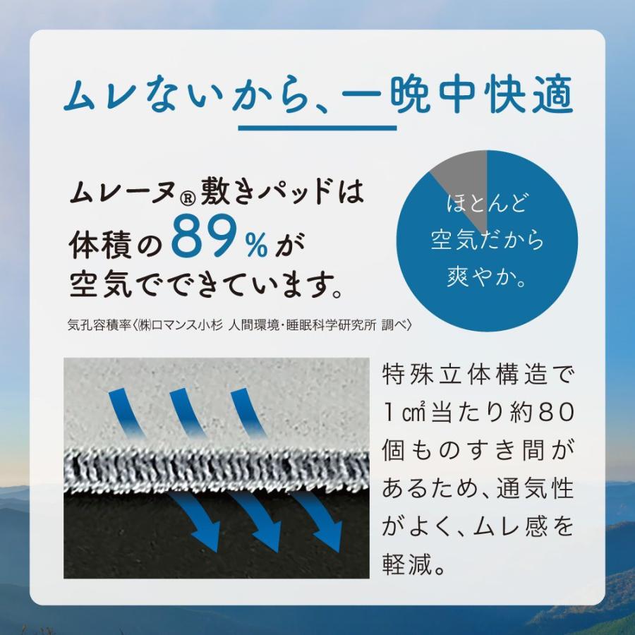 ロマンス小杉 敷きパッド シングル 綿 脱脂加工 ハニカム構造 コットン