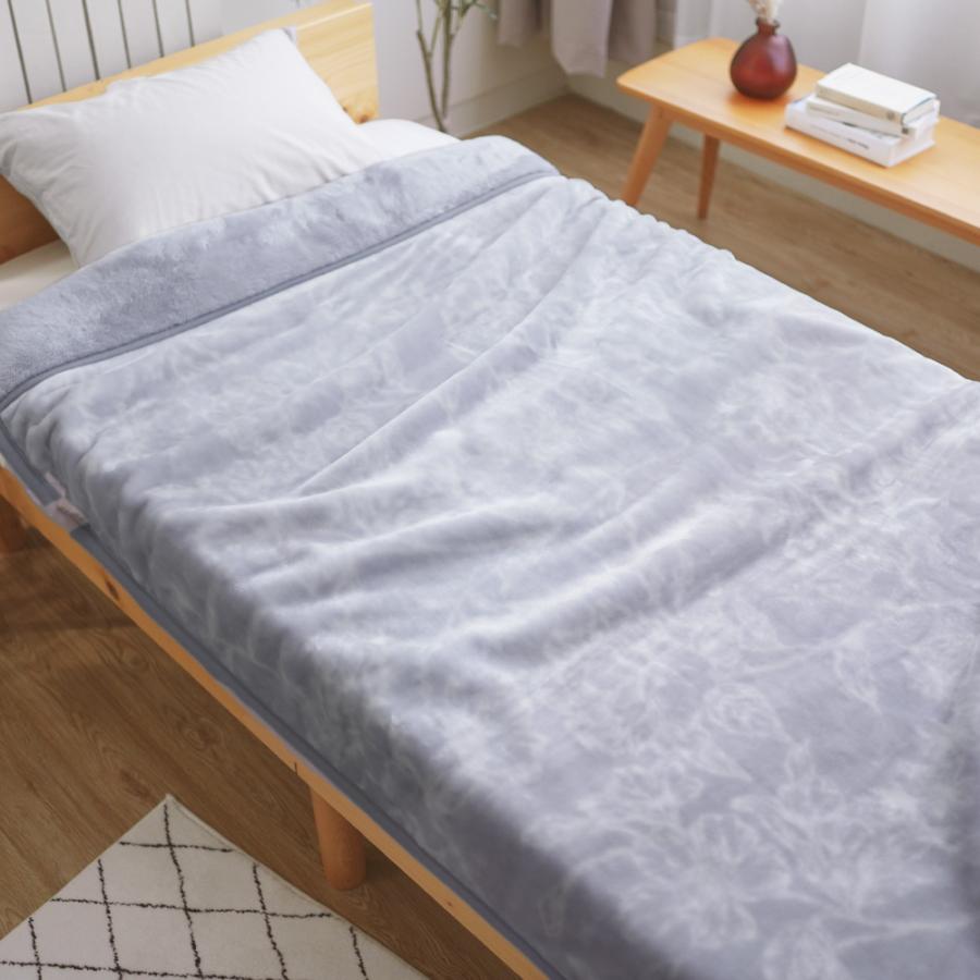 ロマンス小杉 毛布 2枚合わせ シングル 暖かい 日本製 ブランケット