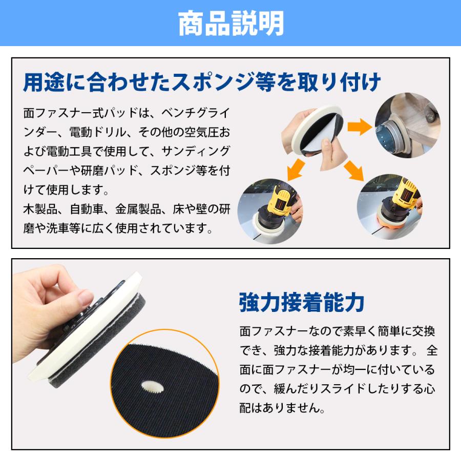 送料480円】汎用 ポリッシャー マジックパッド 150mm バフ マウント