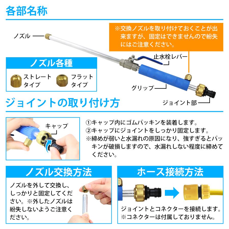 ホースに繋ぐだけで高圧洗浄機!! パワーウォッシャー 電源不要 ホースに繋ぐだけで高圧洗浄機!! パワーウォッシャー 電源不要