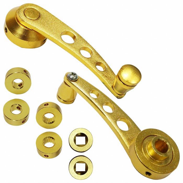 汎用 左右セット ウインドウ クランク ハンドル アルミ製 ジムニー