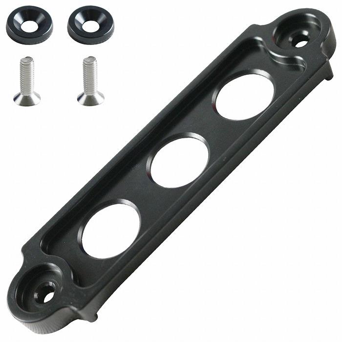 Bタイプ】汎用バッテリーステー 黒 ブラック バッテリーホルダー 固定