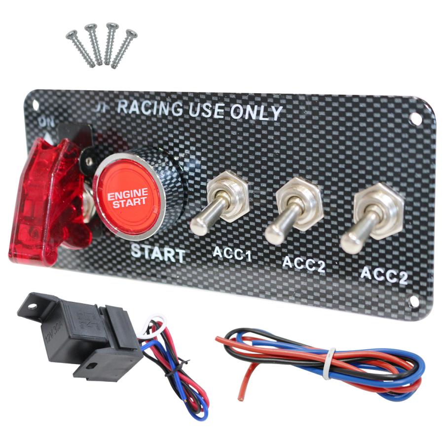 汎用 ミサイルスイッチ エンジン スタート スイッチ ACC 付き