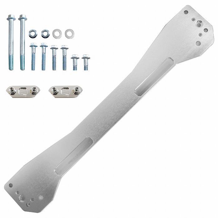 リア サブフレームブレース シビック EK系 銀/シルバー リアタイバー