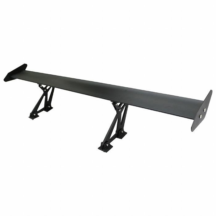幅135cm』汎用 GTウイング アルミ製 ダブル ブラック ステー付 角度