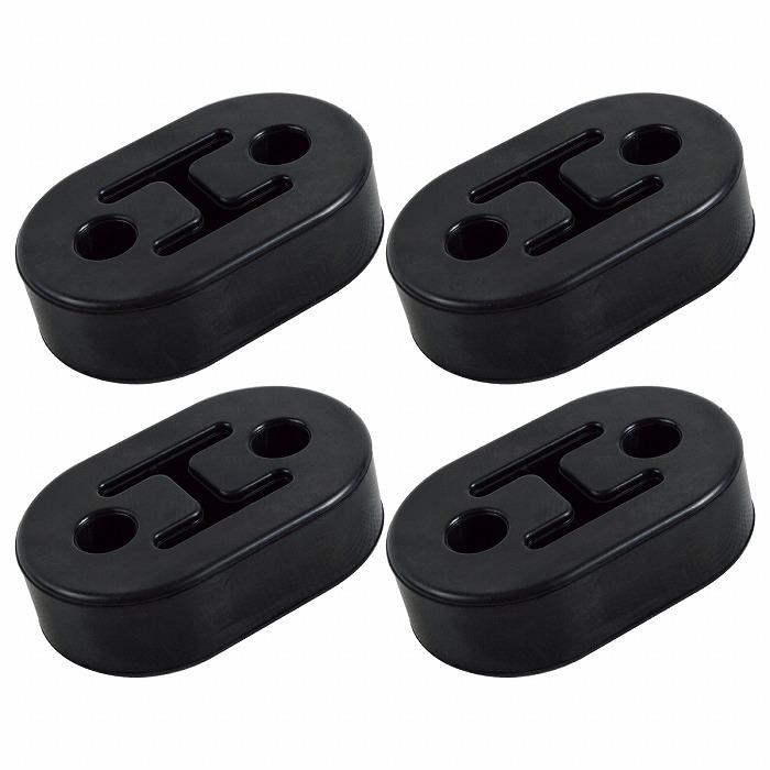 4個』2穴 12mm 汎用 強化 マフラー ハンガー ブラケット 交換 ブッシュ 