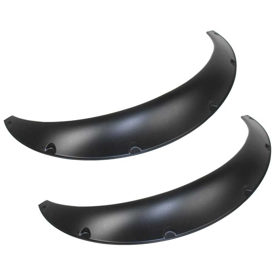 75mm オーバーフェンダー 汎用 軽量 2枚セット 出幅約 7.5cm PU製