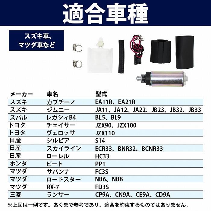 ランサーエボリューション CP9A CN9A CE9A CT9W CD9A CT9A 255LPH 燃料