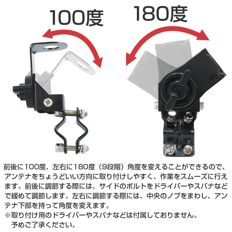 アンテナ 基台 固定 マウント パイプ ルーフレール モービルアンテナ