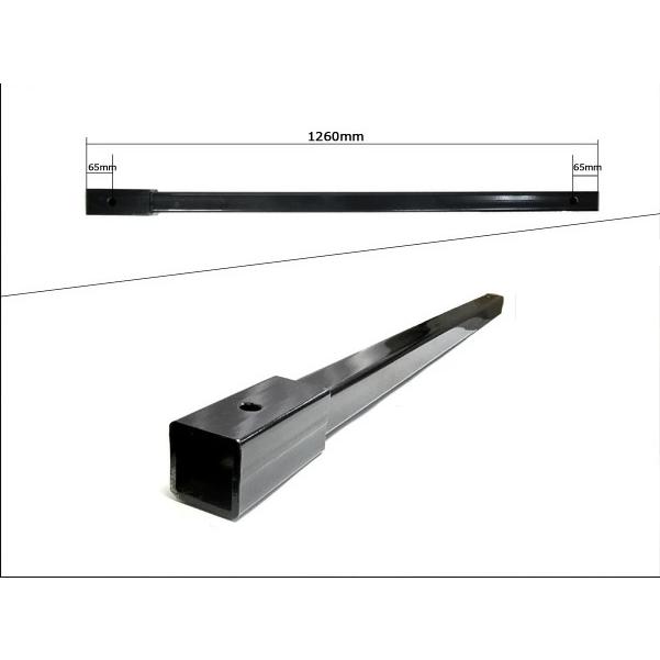 トレーラー用　延長スロープ　金具 ソレックス 40mm 角 40角 1m 延長トング 荷下ろし トレーラー