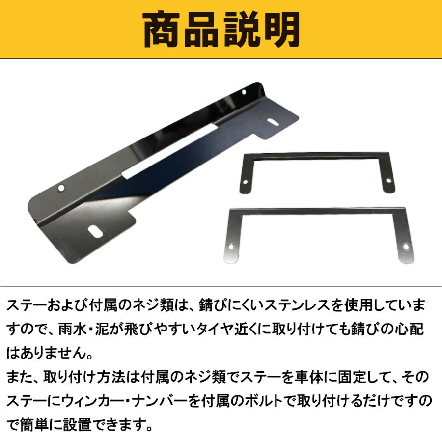 ジムニー SJ30/SJ40/JA71/JA51/JA11/JB31 ウィンカー・ナンバー 移動