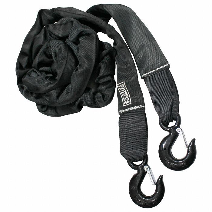 牽引ロープ けん引 14t 伸縮 式 3.5m 常備 レスキュー 故障 エンスト