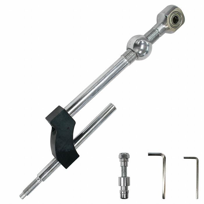 黒/ブラック 調整式 ホンダ デルソル 93‐97 ショート シフター
