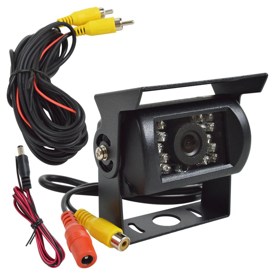 12V/24V バック カメラ + 20m 延長 配線 セット RCA端子 リア リヤ