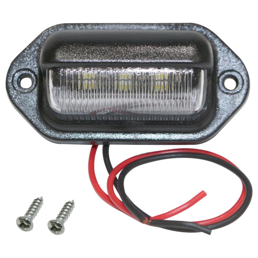 汎用 LED ライセンス灯 24V ナンバー灯 ホワイト 1個 トラック 