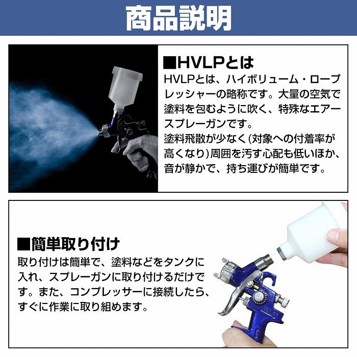 ウォーターセパレーター付』HVLP重力式スプレーガン 125cc 125ml 口径