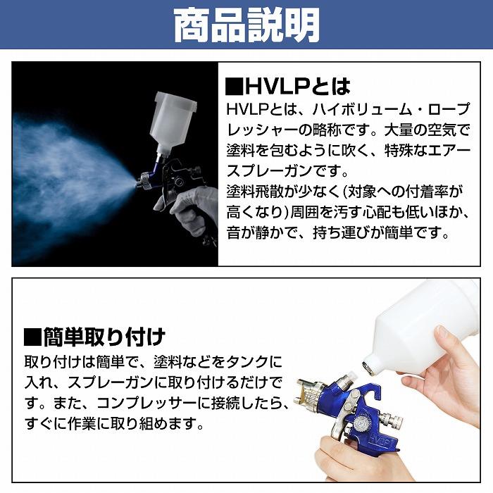 ウォーターセパレーター付』HVLP重力式スプレーガン 600cc 600ml 口径
