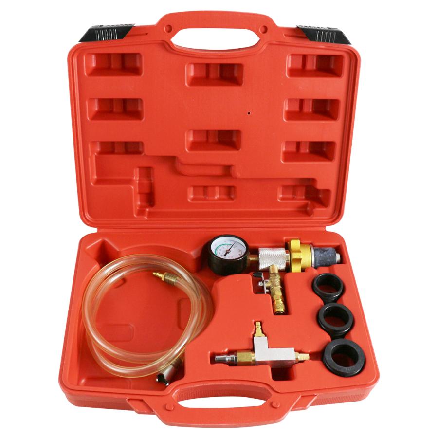 新品 クーラントエア抜き＆注入セット [17163] ラジエター エア抜き 工具 6点セットクーラント チャージャー 真空引き
