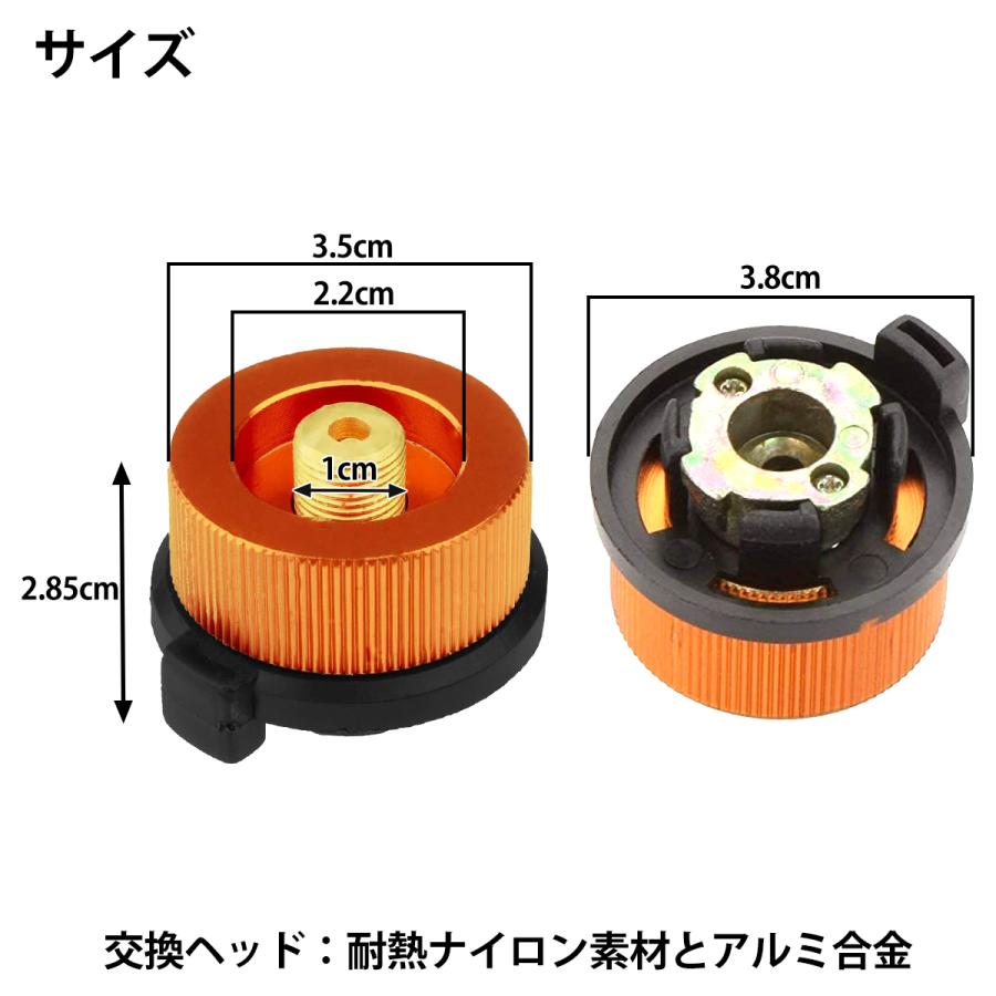 送料220円】ガス缶変換アダプター CB缶からOD缶へ アウトドア キャンプ