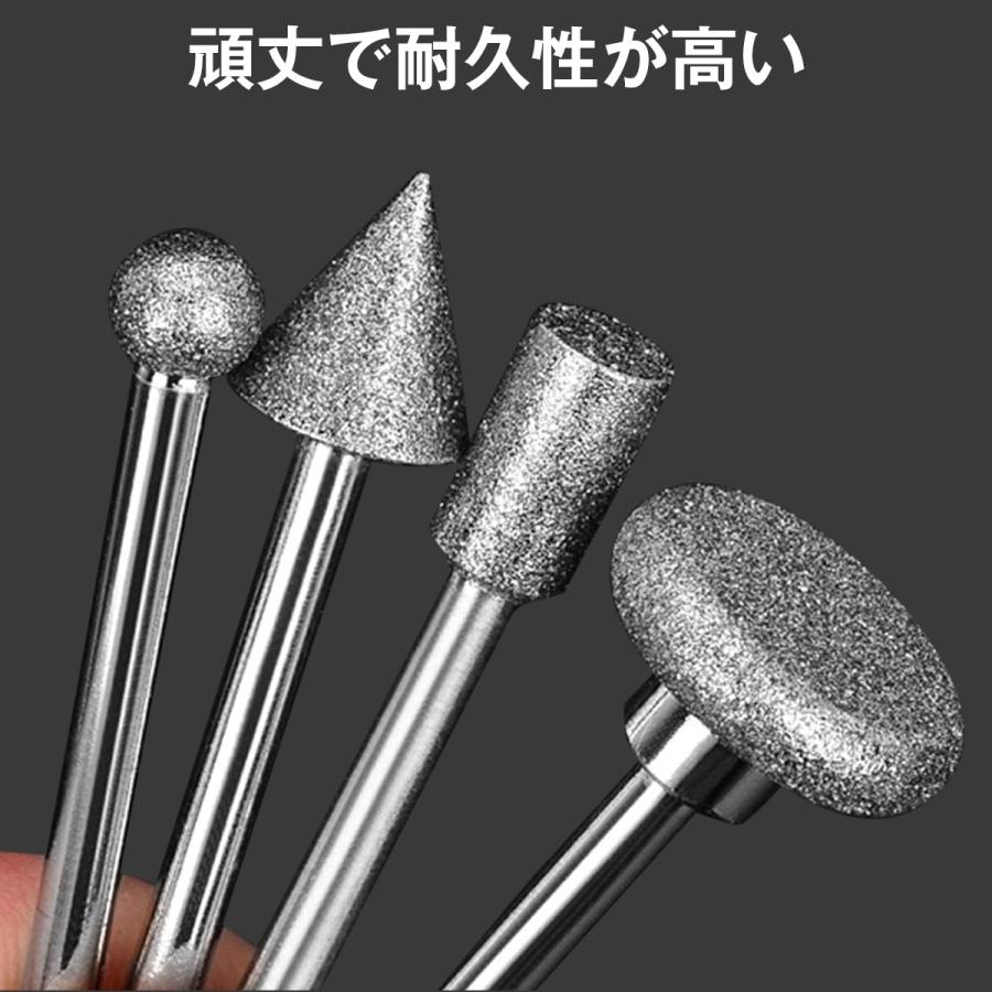 50本 セット ダイヤモンドバー ルーター 切削 ダイヤモンド ビット