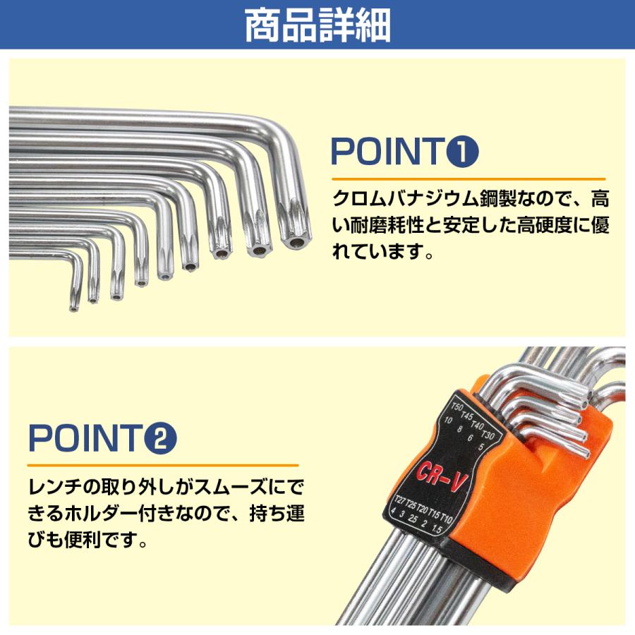 いじり止め トルクス ヘックスローブ レンチ 精密 L型 L字 特殊 セット