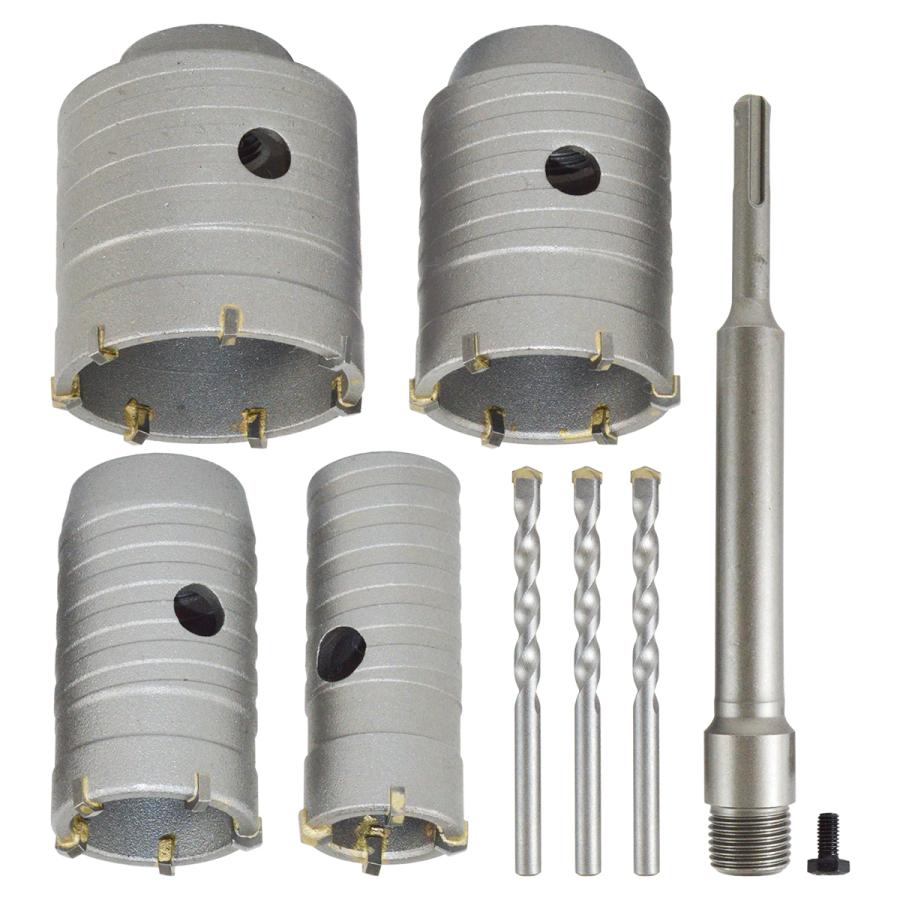 コンクリートコアドリルビット 4種set コンクリート ドリル 30mm 40mm 50mm 60mm 超硬 コアドリル