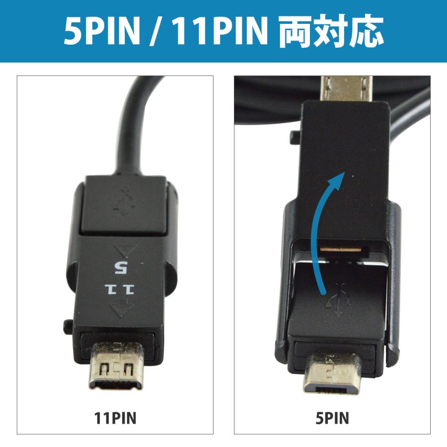 MHL⇒HDMIに変換ケーブル 2.5m microUSB (5PIN/11PIN) HDMI接続 テレビ