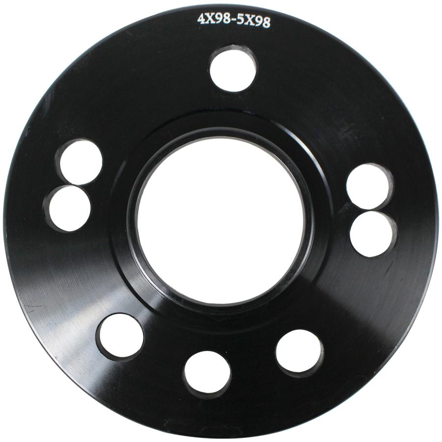 ハブ一体型 厚さ 10mm 4穴 4H PCD 98 ハブ径 58.1mm M12 P1.25 ワイド