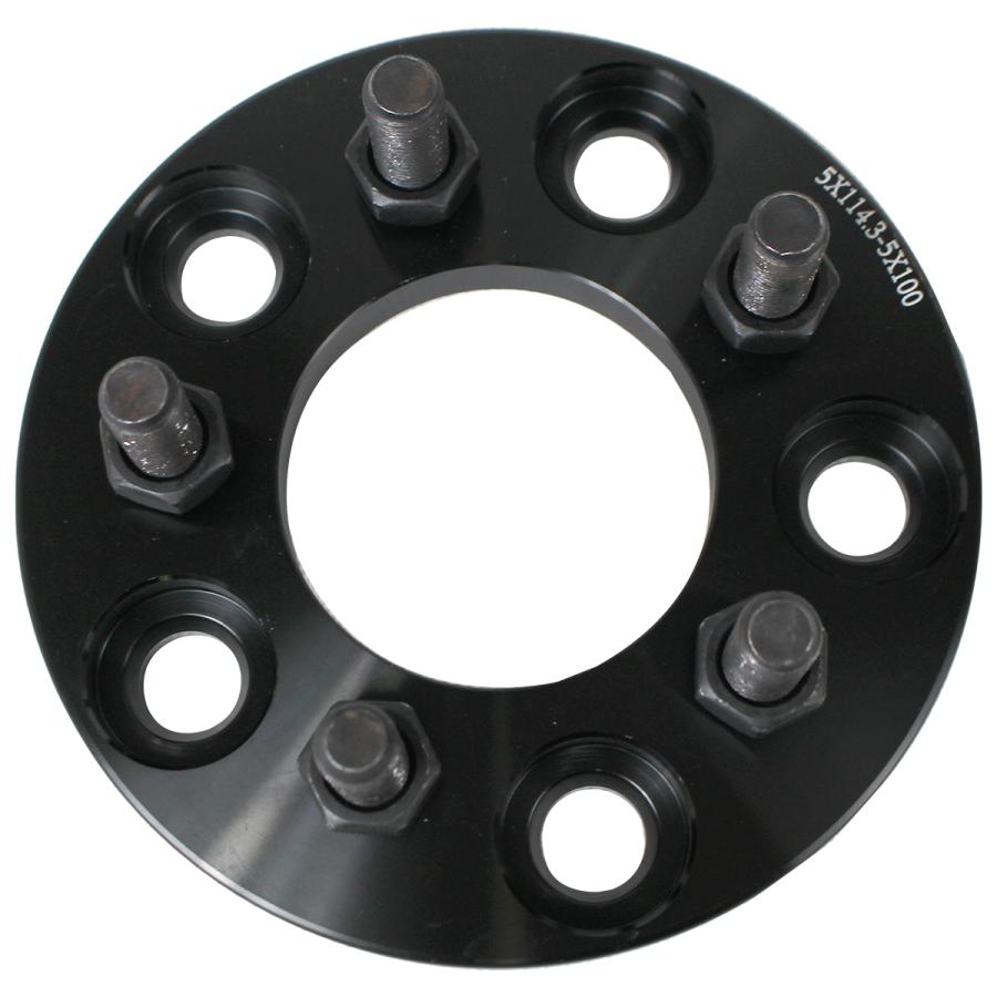 厚さ 15mm PCD 変換 114.3 → 100 M12 P1.25 5穴 5H から ハブ径67.1mm