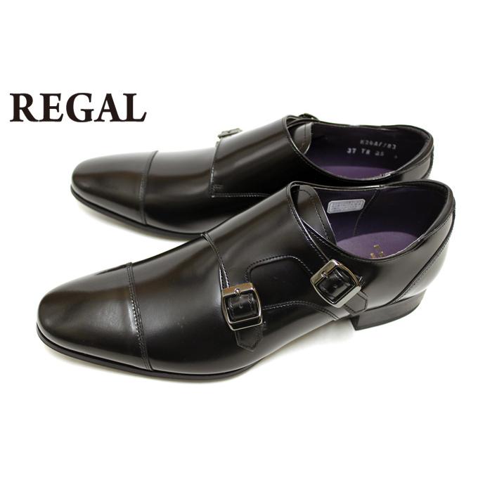 大人気】REGAL リーガル 25.5 ダブルモンク ストレートチップ レザー