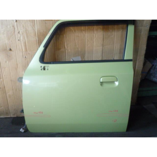 ラパン CBA-HE21S 左フロントドア カラー番号CZR ライトグリーン