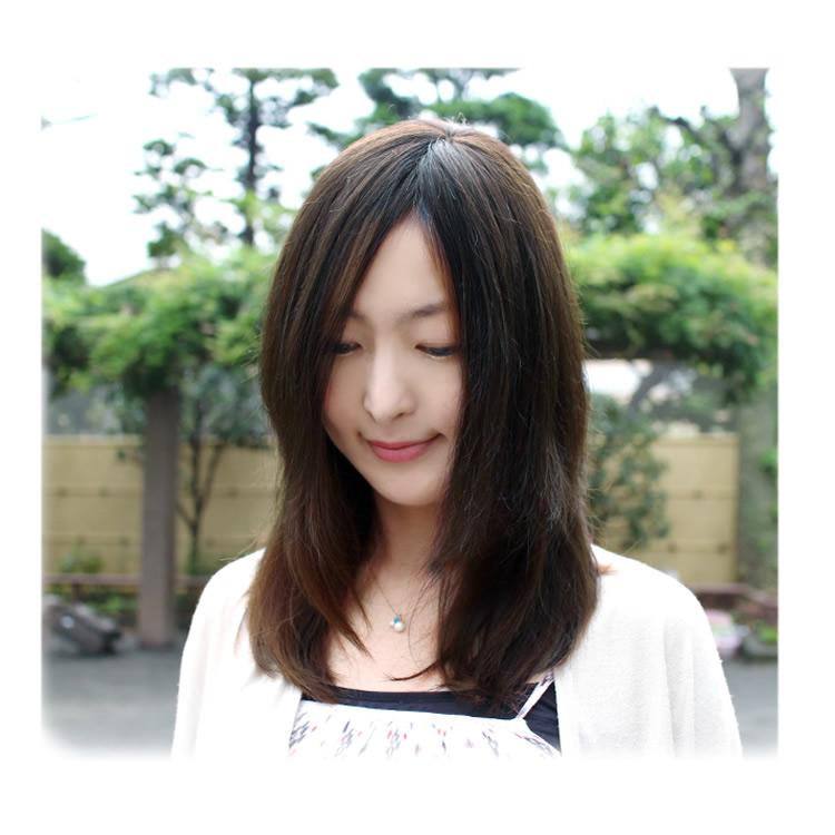 ヘアピース【ふんわり髪リアルスキン・S】人毛100％ つむじ付き 部分ウィッグ 医療用ウィッグ_3