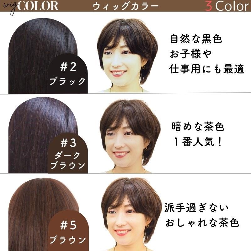 コンパクトショート 医療用ウィッグ 人毛 フルウィッグ ショート