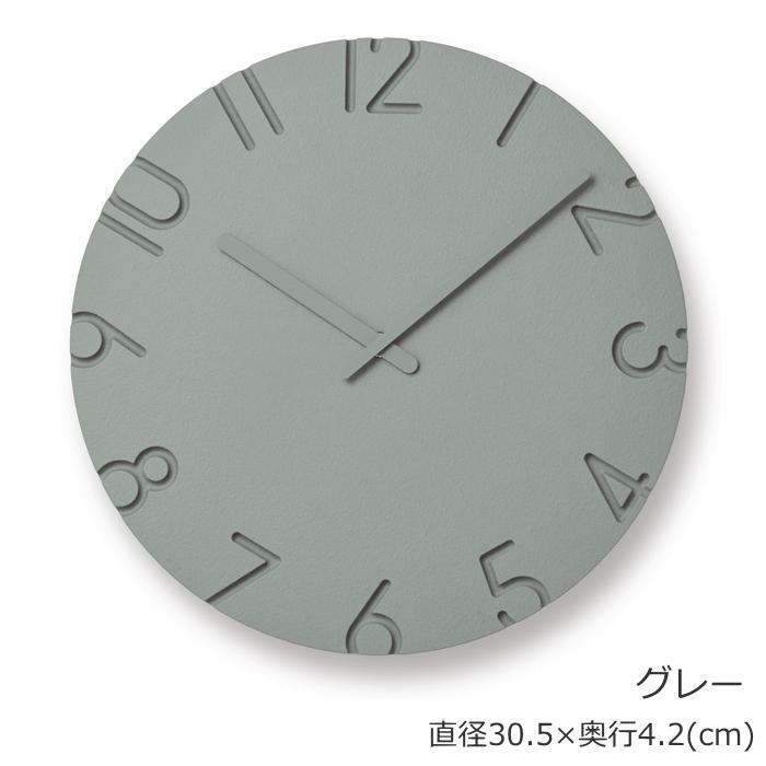 Lemnos（レムノス） 掛け時計 タカタレムノス lemnos CARVED COLORED L