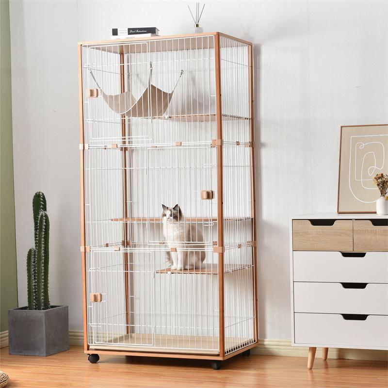 猫 ケージ キャットケージ 木製 キャスター付 猫ゲージ 大型 多頭飼い ネコドア キャットハウス 1段2段3段可能 留守番 ケージ キャットケージ 木製 キャスター付 猫ゲージ 大型 多頭飼い ネコドア キャットハウス 1段2段3段可能 留守番