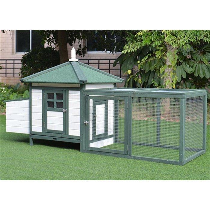 【新版】 豪華別荘 別荘 丈夫 ペットハウス 犬舎 犬小屋 キャットハウス ハウス おうち 屋外 野外 庭用 通気性 耐磨耗 組立 CWW-7 【KUE9445040752】(32926円)