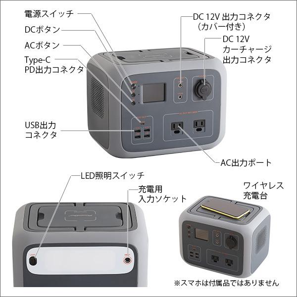 ポータブルバッテリー AC50(500Wh) : ac50 : エープラスリビング 